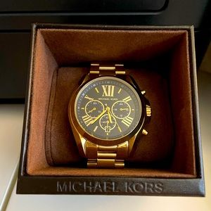 Michael Kors Oversized Bradshaw Gold-Tone Watch